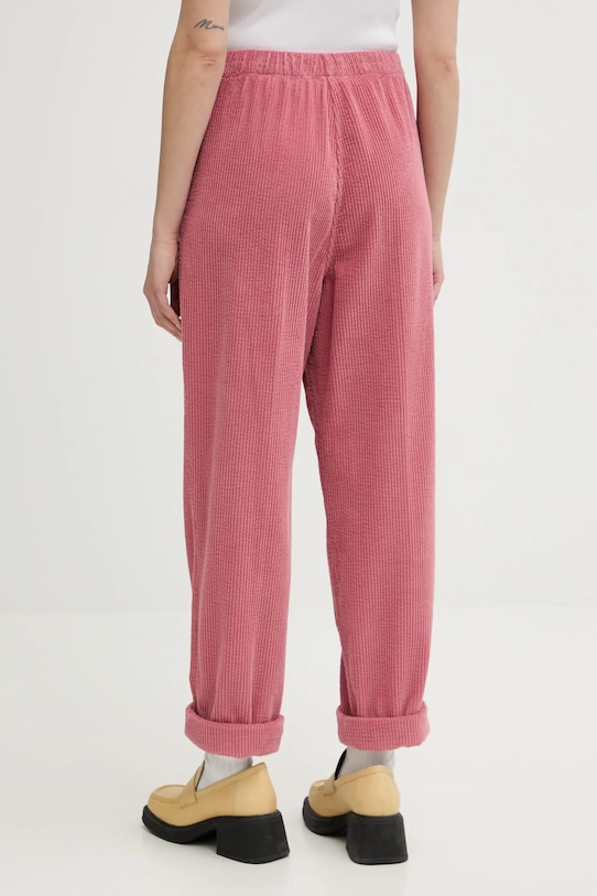 Odzież American Vintage spodnie sztruksowe PADO137 różowy
