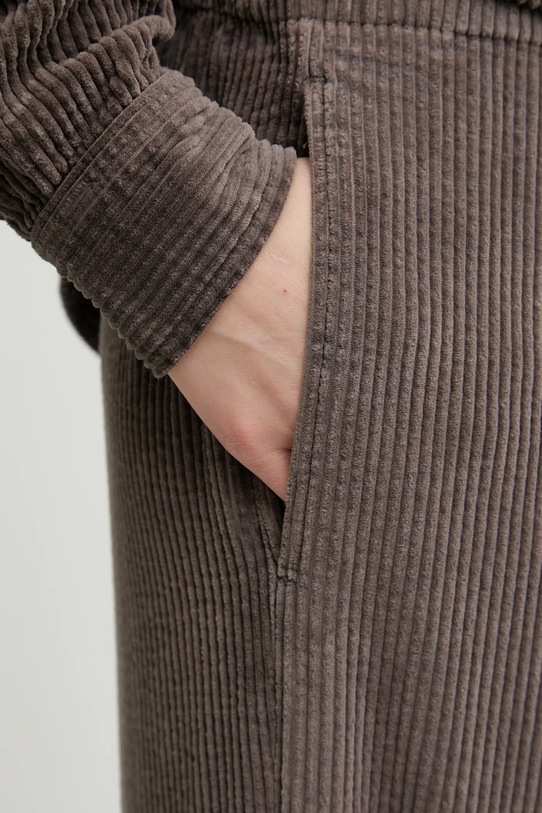 American Vintage spodnie sztruksowe brązowy PADO137