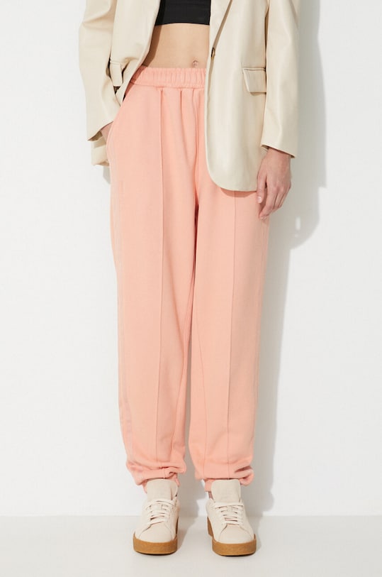 adidas Originals pantaloni de trening din bumbac x Ivy Park bumbac portocaliu H61691.