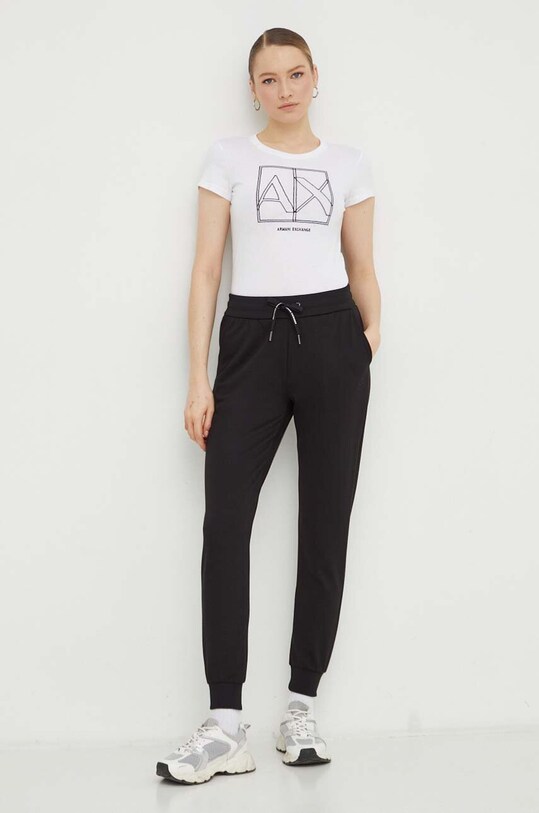 Armani Exchange spodnie dresowe 8NYP97.YJ1GZ.NOS czarny AA00
