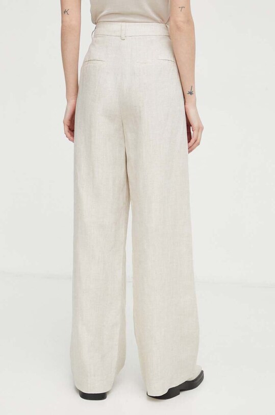 Îmbrăcăminte Gestuz pantaloni din amestec de in 10908814 bej