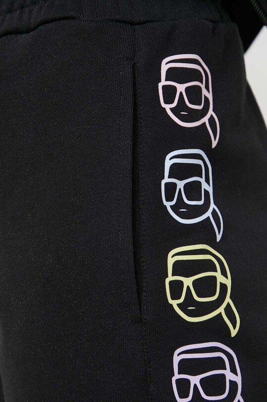 Bavlnené tepláky Karl Lagerfeld 241W1052 čierna