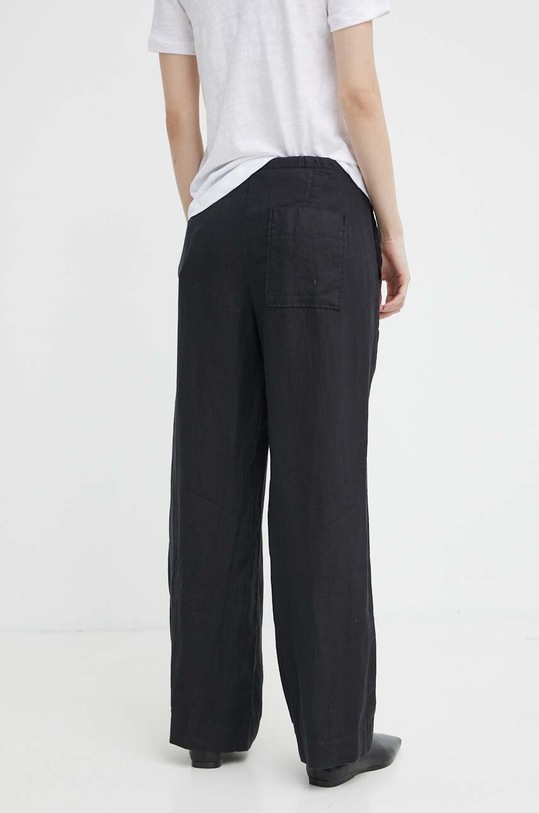 Odzież Marc O'Polo spodnie lniane M04028210381 czarny