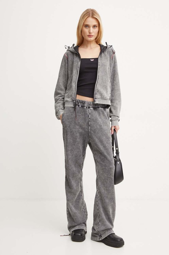 Diesel spodnie dresowe AWSB-DELANEY-HT51 A15440.0BNDC szary AA00