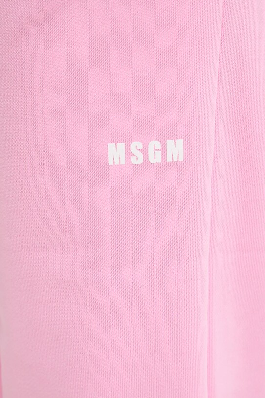 Хлопковые спортивные штаны MSGM розовый 2000MDP500.300000