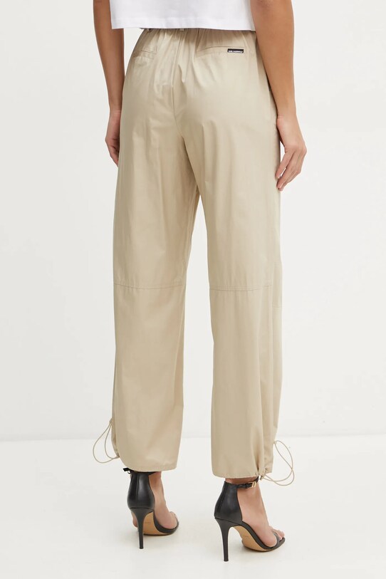 Îmbrăcăminte Karl Lagerfeld pantaloni de bumbac A1W10098 bej