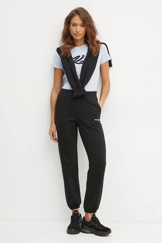 Karl Lagerfeld spodnie dresowe IKON A1W10130 czarny AA00