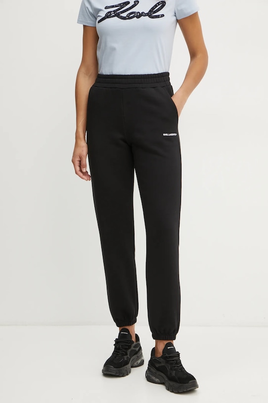 Odzież Karl Lagerfeld spodnie dresowe IKON A1W10130 czarny