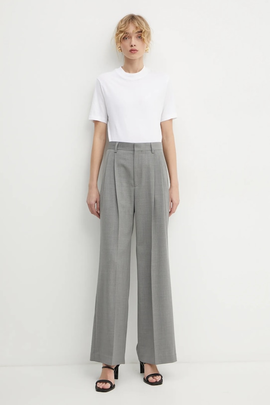 Μάλλινο παντελόνι Filippa K 29582.FK γκρί AA00