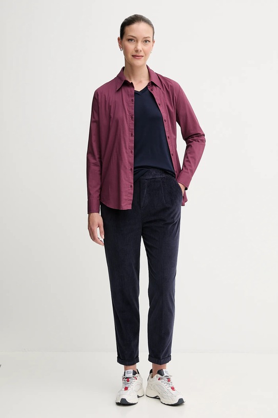 United Colors of Benetton pantaloni de catifea cord 4HA2556K4 bleumarin AA00