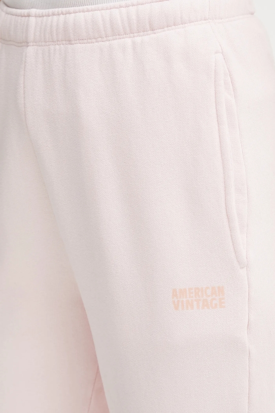 American Vintage pantaloni de trening roz IZU05B
