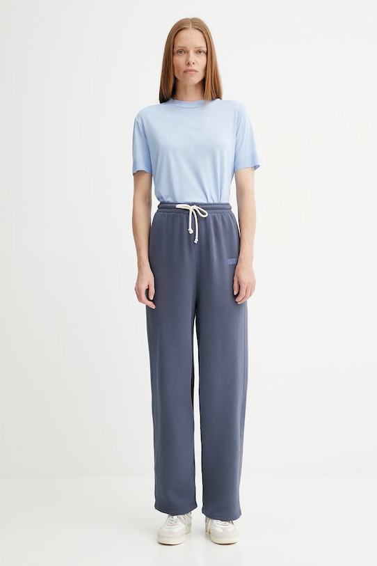 American Vintage spodnie dresowe IZU05A niebieski AA00