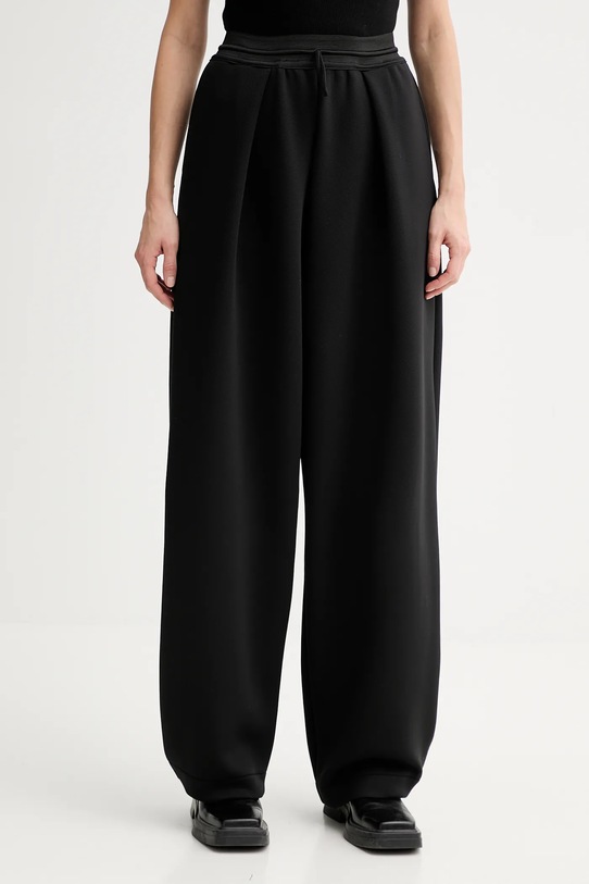 MMC STUDIO spodnie dresowe z elastanem czarny VERITE.SWEATPANTS