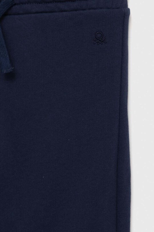 Băieți United Colors of Benetton pantaloni de trening din bumbac pentru copii 3J68CF02H.G.NOS bleumarin