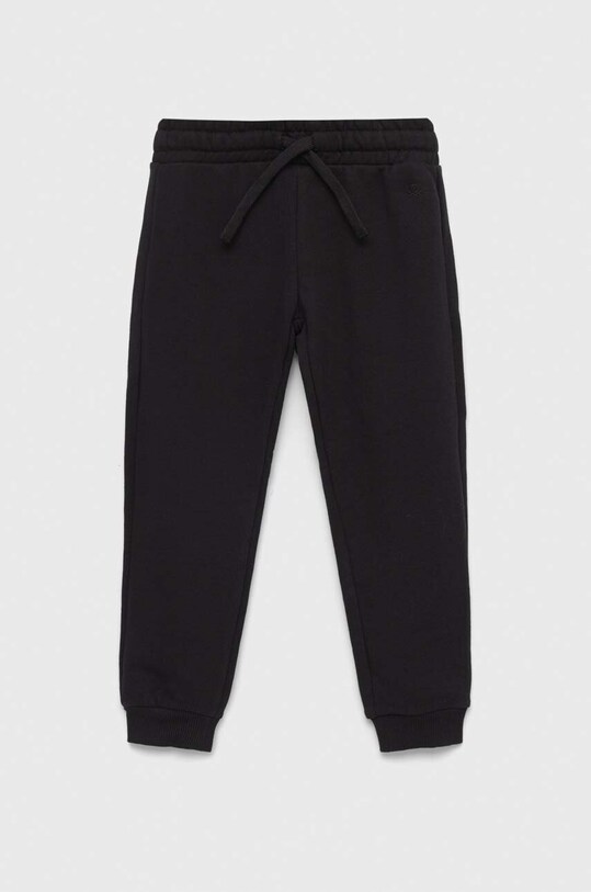 United Colors of Benetton spodnie dresowe bawełniane dziecięce bawełna czarny 3J68CF02H.G.NOS