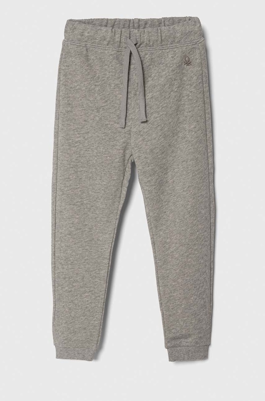 United Colors of Benetton pantaloni de trening din bumbac pentru copii gri 3J70GF01N.P.NOS