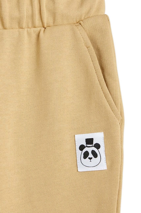 Дитячі бавовняні штани Mini Rodini бежевий 1000014613