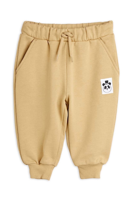 Дитячі бавовняні штани Mini Rodini 1000014613 бежевий