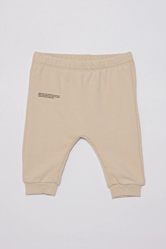 Pangaia pantaloni BABY 365 MIDWEIGHT TRACK PANTS bumbac bej 10000656.CORE
