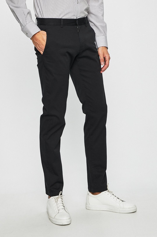 s.Oliver Black Label - Nohavice s elastanom čierna 02.899.71.4484