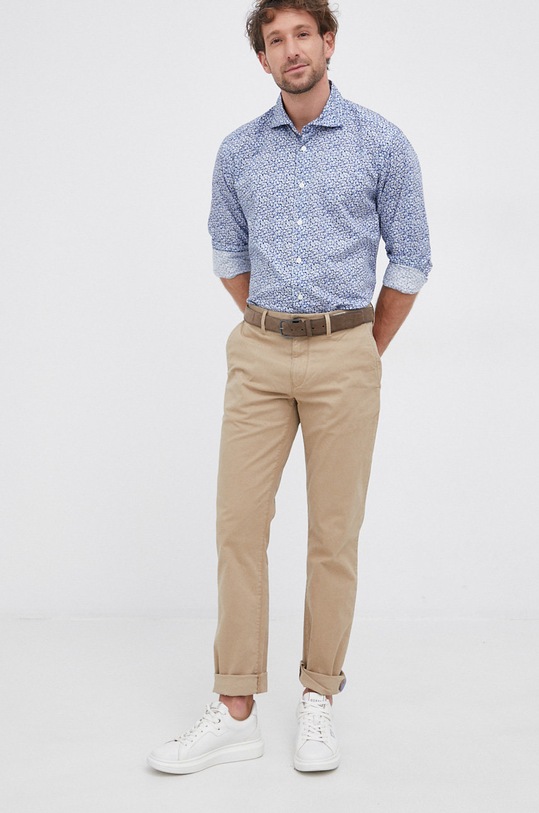 Tommy Hilfiger - Nohavice Denton Chino Org Str Twill 867895043 tmavomodrá AA00
