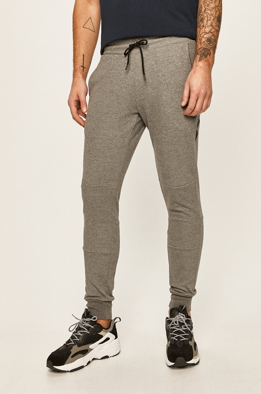 Kalhoty Jack & Jones pletenina šedá 12151542
