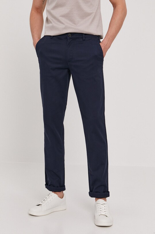 Selected Homme Spodnie z elastanem granatowy 16074057