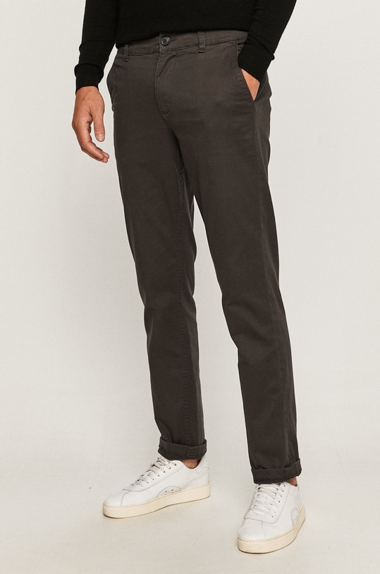 Selected Homme Spodnie z elastanem szary 16074057