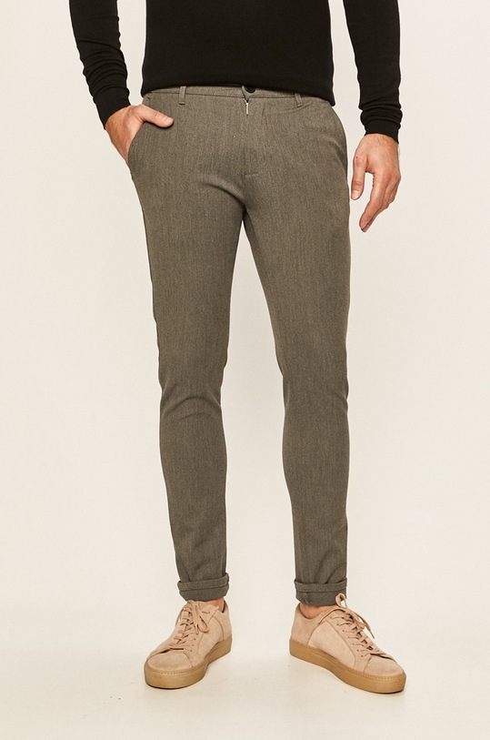 Tailored & Originals - Kalhoty látka šedá 7178603.798254