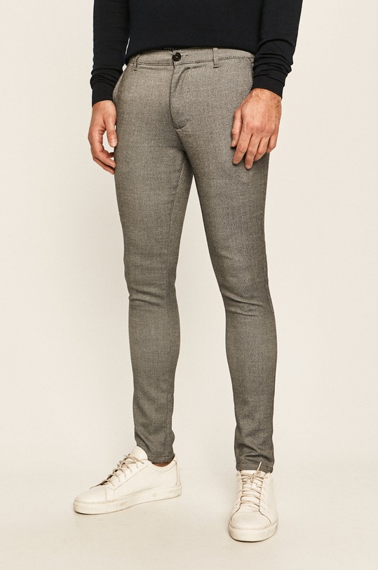 Tailored & Originals - Spodnie wzorzyste czarny 7208107.799800