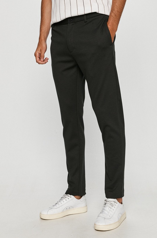 Clean Cut Copenhagen - Nohavice s elastanom zelená CC1286.Bottle01