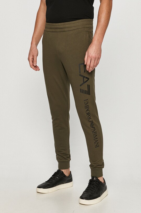 EA7 Emporio Armani - Spodnie 8NPPC3.PJ05Z nadruk zielony 8NPPC3.PJ05Z