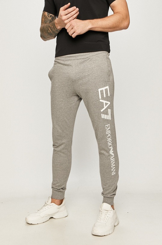 EA7 Emporio Armani - Hlače pamuk siva 8NPPC3.PJ05Z