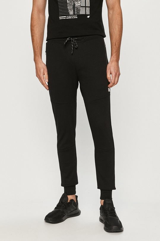 Jack & Jones - Nohavice pletenina čierna 12184970