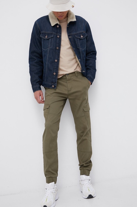 Tom Tailor Spodnie z elastanem zielony 1027568.11279