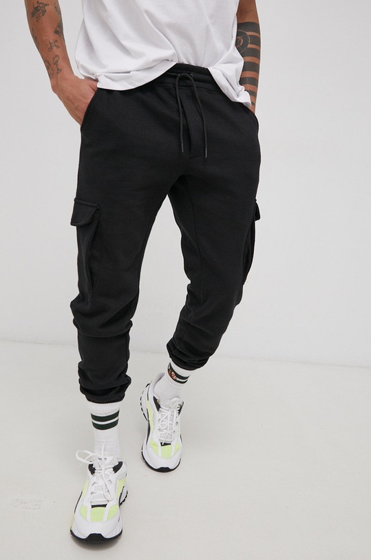 Nohavice Jack & Jones 12195583 čierna AA00
