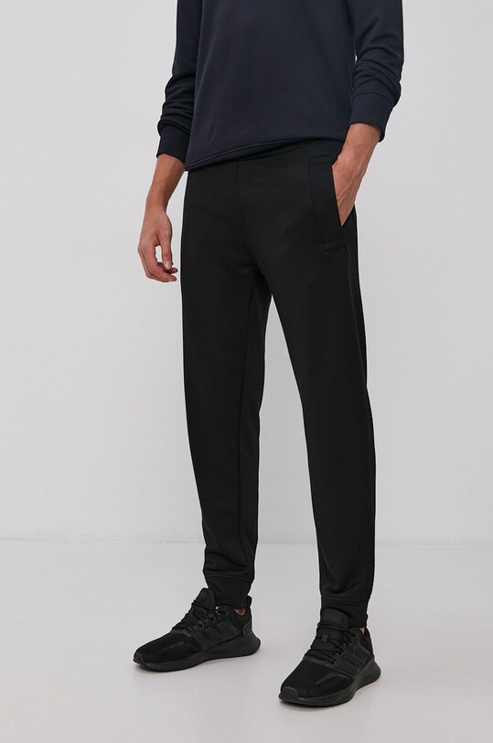 Emporio Armani spodnie dzianina czarny 8N1PS9.1JRIZ