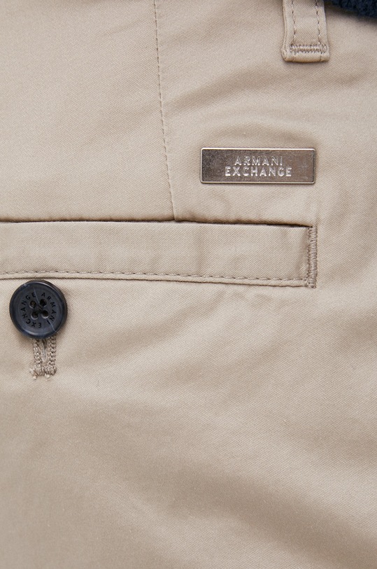 Armani Exchange Spodnie 8NZP45.ZNMTZ.NOS beżowy 8NZP45.ZNMTZ.NOS