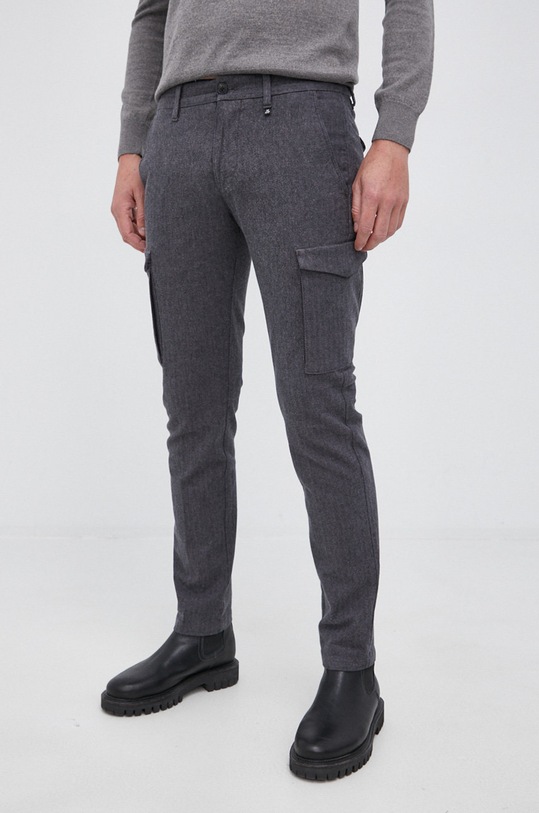 Marc O'Polo Spodnie wzorzyste szary M29030010174