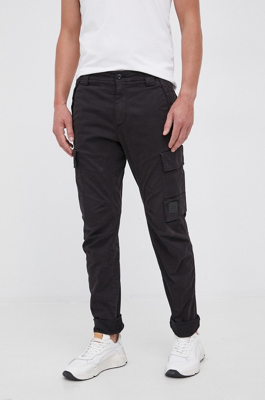 C.P. Company Spodnie z elastanem czarny 11CMPA190A005529G