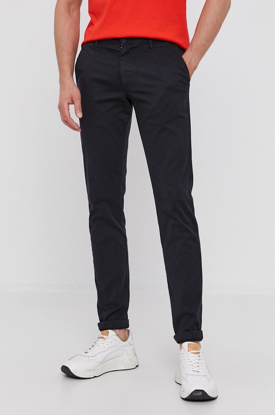 Kalhoty Tommy Hilfiger látka námořnická modř MW0MW20968.NOS