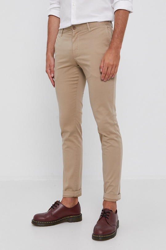 Tommy Hilfiger Spodnie tkanina beżowy MW0MW20968.NOS