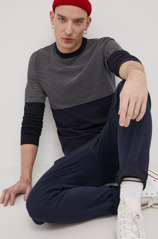 Only & Sons Spodnie z elastanem granatowy 22019934.DarkNavy