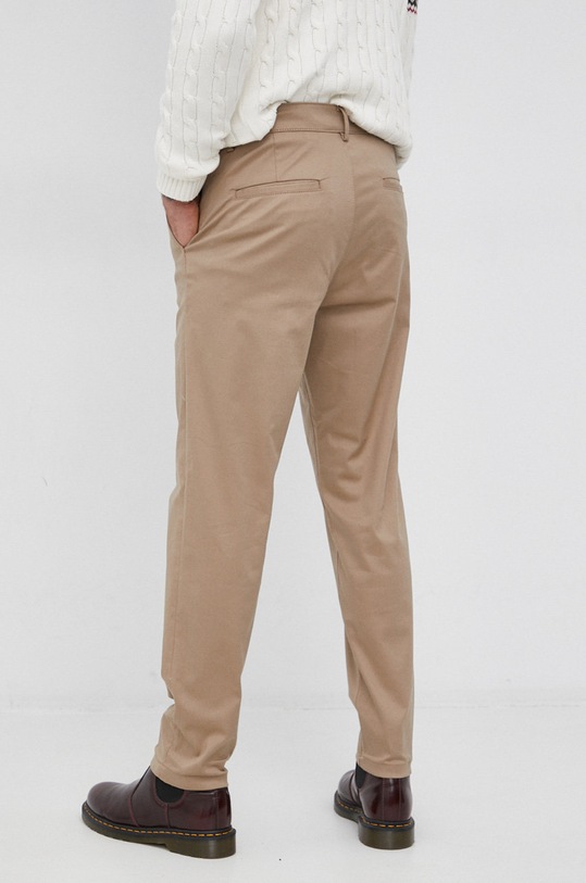 Odzież Selected Homme Spodnie 16080158.Chinchilla beżowy