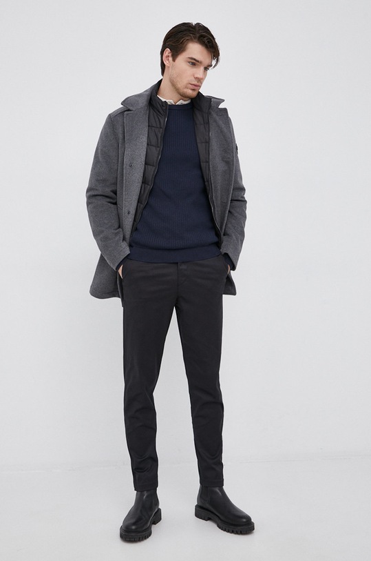 Selected Homme Spodnie 16080158.Black czarny AA00