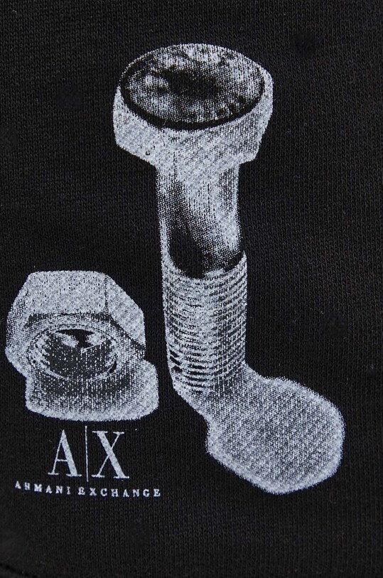 Bavlnené tepláky Armani Exchange čierna 8NZPSC.ZJKRZ.NOS