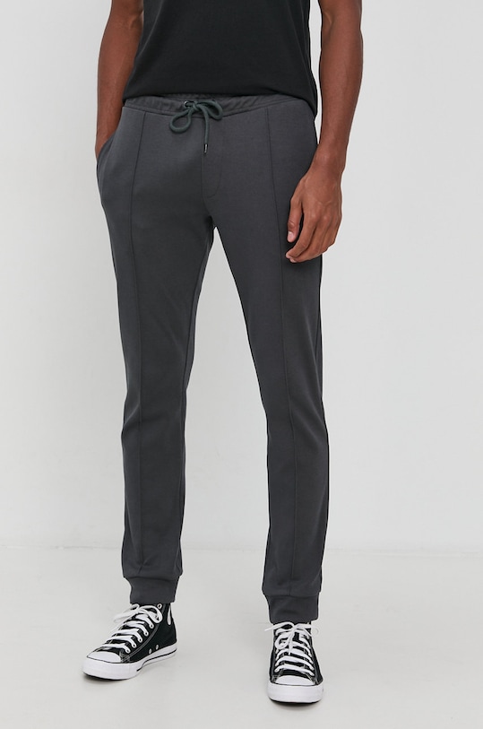 Solid Spodnie z elastanem szary 21105110.798288