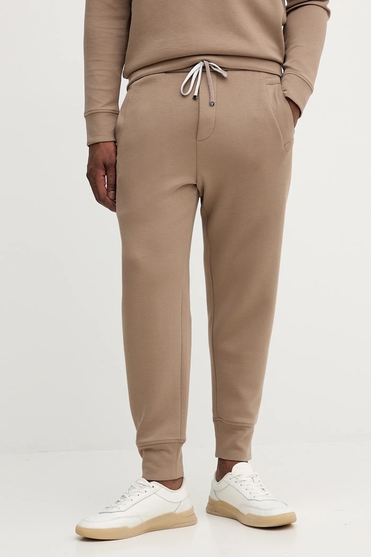 Emporio Armani spodnie dzianina beżowy 8N1P92.1JHSZ.NOS