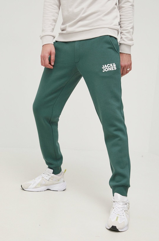 Jack & Jones spodnie dzianina zielony 12178421.TrekkingGr