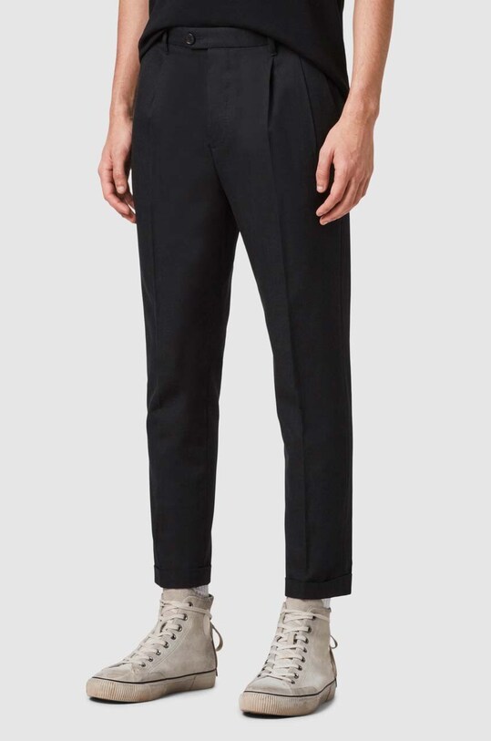 AllSaints Spodnie TALLIS TROUSER tkanina szary MM063V